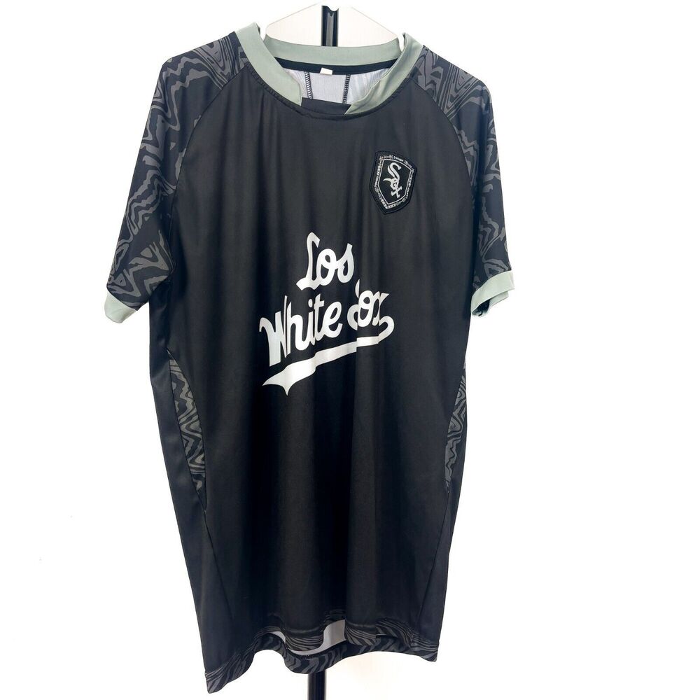 Chicago White Sox Los White Sox Soccer Jersey shirt SGA 9-12-21 Sz XL Black